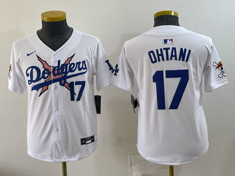 Youth Los Angeles Dodgers #17 Ohtani white Game 2026 Nike MLB Jersey 0723001